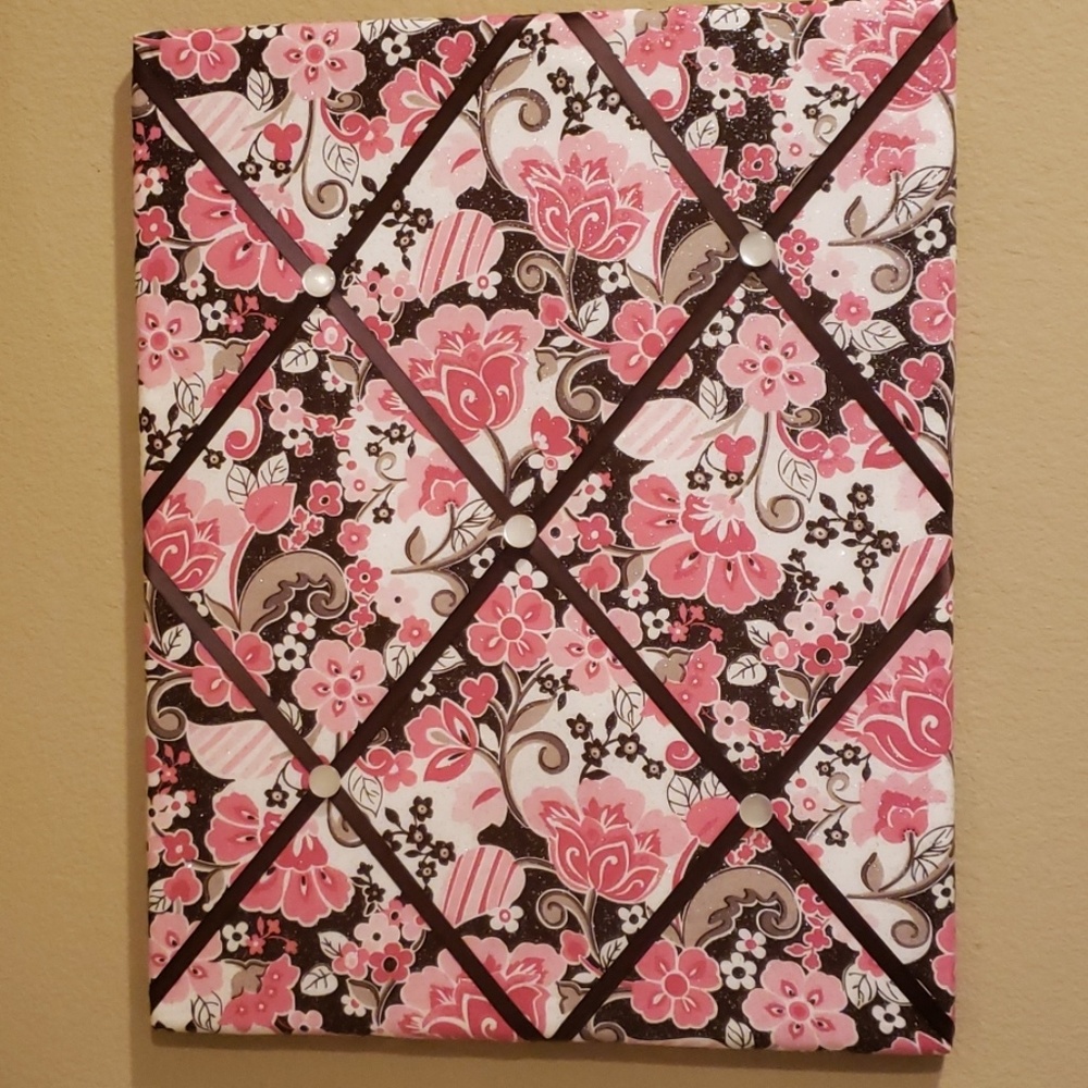 A keepsake board,  handmade by me